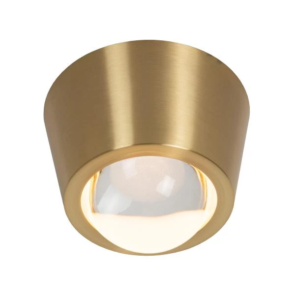 Lucide RIGON - Plafonnière - Ø 9 cm - LED - 1x7W 3000K - Mat Goud / Messing - detail 2